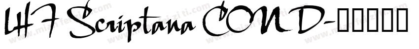 LHF Scriptana COND字体转换